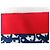 Foulard in seta monogramma Christian Dior Oblique Rosso Blu - vista 7