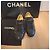 Chanel Sapatilhas em pele acolchoada preta - vista 17