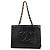 Chanel Shopper aus schwarzem Leder