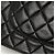 Borsa a tracolla Chanel Matelassé in pelle nera - vista 4
