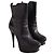 Autre Marque Saint Laurent Stiefel aus schwarzem Leder - Ansicht 3