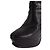 Autre Marque Saint Laurent Stiefel aus schwarzem Leder - Ansicht 5