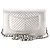 CHANEL - Borsa a tracolla Wallet On Chain Classic/Timeless Chanel in pelle stropicciata chevron argento - vista 3