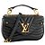 LOUIS VUITTON - Borsa a tracolla New Wave Louis Vuitton in pelle matelassé nera - vista 2