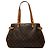 Saco Tote Horizontal Louis Vuitton Monogram Batignolles castanho