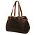 Saco Tote Horizontal Louis Vuitton Monogram Batignolles castanho - vista 2