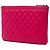 Clutch Chanel Boy O Case Medium de piel de cordero acolchada roja - vista 2