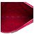 Clutch Chanel Boy O Case Medium de piel de cordero acolchada roja - vista 4