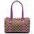 Gucci GG Canvas Abbey D Ring Boston Bag Beige