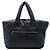 Black Chanel Medium Quilted Nylon Reversible Coco Cocoon Tote