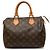 Borsa Boston Louis Vuitton Monogram Speedy 25 Marrone