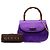 Borsa Mini Satin Bamboo Night Gucci Viola - vista 8