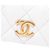 Bolsa Hobo Chanel CC em pele de cordeiro acolchoada branca - vista 5