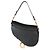 Borsa Saddle Media in pelle di vitello grana nera Christian Dior - vista 2