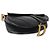 Borsa Saddle Media in pelle di vitello grana nera Christian Dior - vista 3