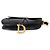 Borsa Saddle Media in pelle di vitello grana nera Christian Dior - vista 4