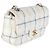 Chanel Mini Rectangular Flap Bag aus weißem multicolorigem Kalbsleder mit Tweed-Print - Ansicht 4