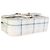Chanel Mini Rectangular Flap Bag aus weißem multicolorigem Kalbsleder mit Tweed-Print - Ansicht 7
