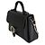 Borsa a tracolla e manico superiore Gucci in pelle di vitello Dollar nera con G intrecciate - vista 3