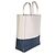 Céline Celine Small Vertical Bi-Cabas Tote in pelle di vitello grana Navy Beige - vista 4