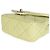 Bolsa Mini Square Flap Chanel em pele de cordeiro acolchoada verde claro com logo e alça de corrente - vista 6