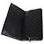Clutch a patta Chanel in lambskin nero con simbolo della pace in strass - vista 5
