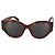 Céline Occhiali da sole Celine Brown Acetate Triomphe Maxi Logo - vista 3