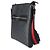 Borsa a tracolla piatta Gucci in tela GG Supreme nera con fascia Web - vista 2