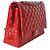 Borsa Chanel Red Quilted Patent Maxi Classic Double Flap Bag - vista 4