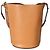 Borsa a secchiello Gate Loewe in vitello grana morbida Tan - vista 8