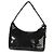 Borsa Prada Mini Re-Edition 2000 in paillettes nero e bianco - vista 2
