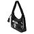 Borsa Prada Mini Re-Edition 2000 in paillettes nero e bianco - vista 3