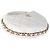 Mini pochette Chanel in pelle di agnello matelassé bianca con catena - vista 6