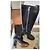 Botas altas de cuero negro Chloé con tacón bloque - vista 10