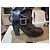 Botas altas de cuero negro Chloé con tacón bloque - vista 15