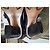 Botas altas de cuero negro Chloé con tacón bloque - vista 7