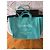 Chanel Deauville Borsa Shopper Tela Turchese - vista 14