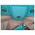 Chanel Deauville Borsa Shopper Tela Turchese - vista 8