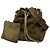 Bolso de hombro Chanel de gamuza caqui
