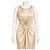 Jenny Packham Abito midi Jane in seta impreziosito - Champagne - vista 6