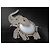 Autre Marque Spilla elefante vintage con strass e cabochon bianco - vista 5