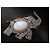 Autre Marque Spilla elefante vintage con strass e cabochon bianco - vista 8
