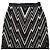 Balmain Gonna Corta Zigzag Nera e Bianca