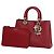 Borsa Christian Dior Diorissimo in pelle rossa