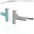 Autre Marque Bangles Tiffany T Wire con diamanti e turchese - vista 10