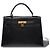 Hermès HERMES Kelly 32 Tasche aus dunkelblauem Leder - 104022