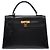 Hermès HERMES Kelly 32 Tasche aus dunkelblauem Leder - 104022 - Ansicht 2