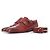 Santoni, scarpa double monk strap in coccodrillo marrone - vista 9
