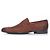 Santoni, mocassini penny in camoscio texturizzato marrone - vista 2