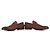 Santoni, mocassini penny in camoscio texturizzato marrone - vista 5